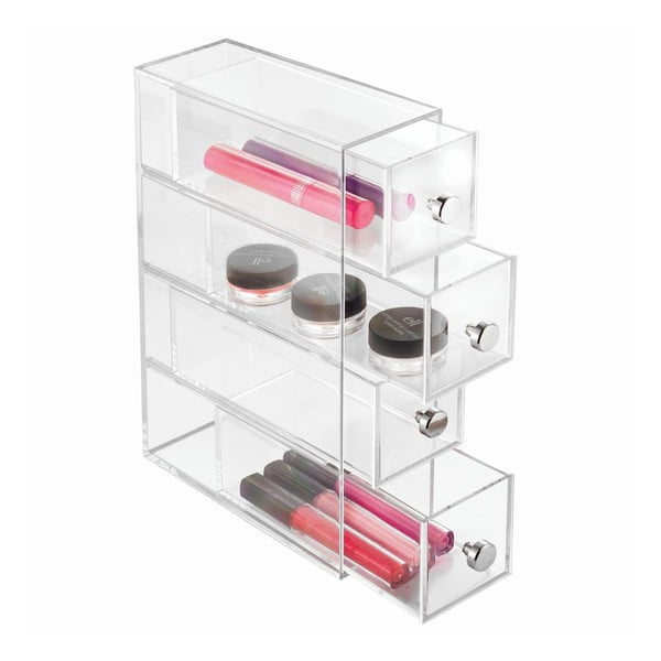 Caurspīdīga uzglabāšanas kaste ar 4 atvilktnēm iDesign Tower-image-2