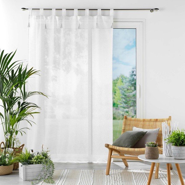 Balts dienas aizkars 140x240 cm Dalila – douceur d'intérieur-image-2