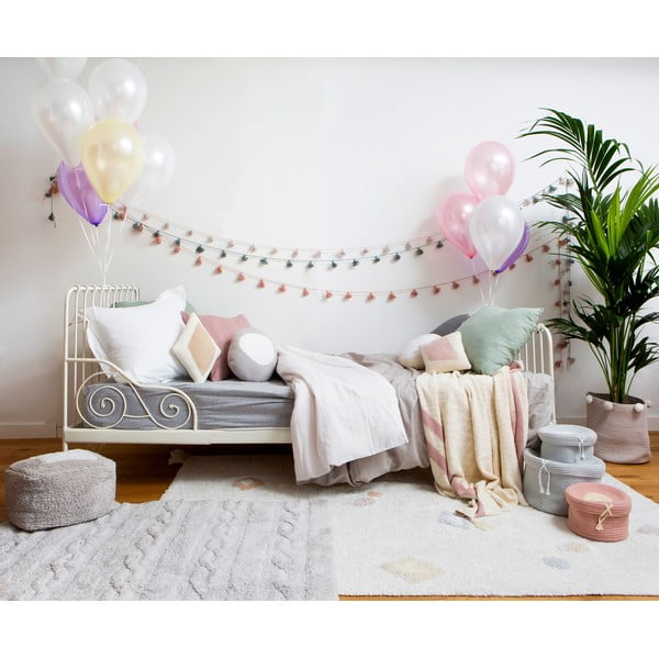 Krēmkrāsas mazgājams/ar rokām darināts kokvilnas bērnu paklājs 140x200 cm Kim – Lorena Canals-image-1