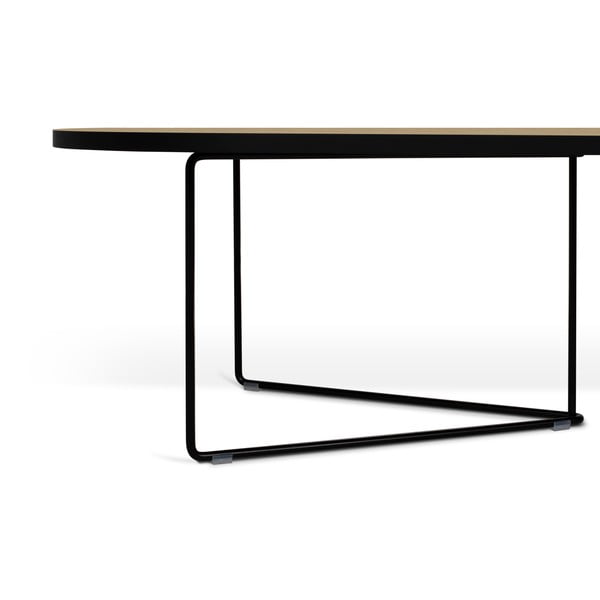 Žurnālgaldiņš ar ozolkoka imitācijas virsmu 136x60 cm Oval – TemaHome-image-4