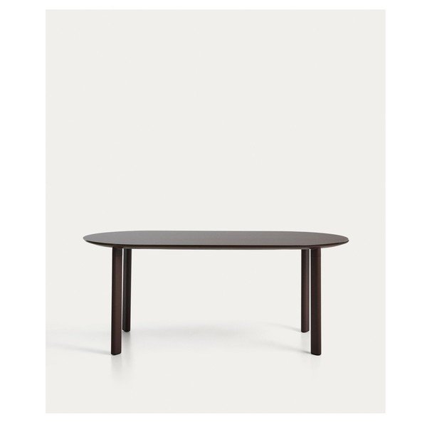 Dārza ēdamgalds ar stikla galda virsmu 90x180 cm Erice – Kave Home-image-2