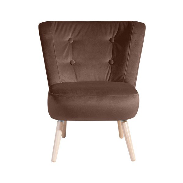 Brūns Max Winzer Neele samta krēsls-image-3