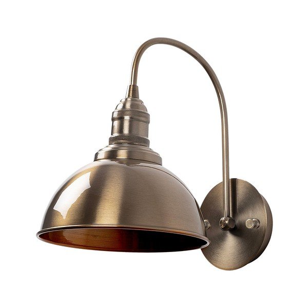 Misiņa krāsas sienas lampa ø 21 cm Varzan – Opviq lights