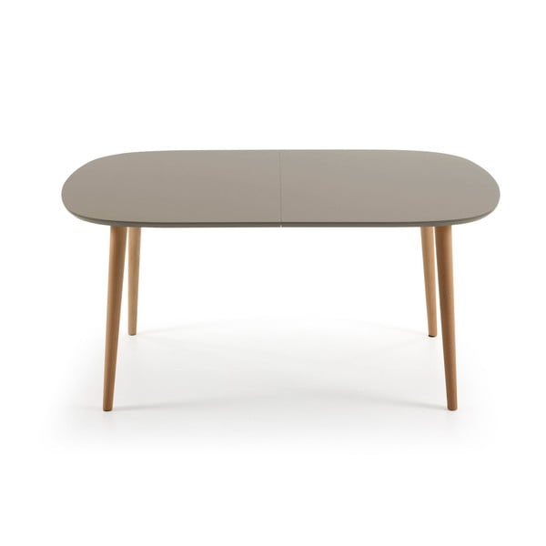 Pelēks izvelkams ēdamgalds Kave Home Oakland, 160 x 100 cm-image-2