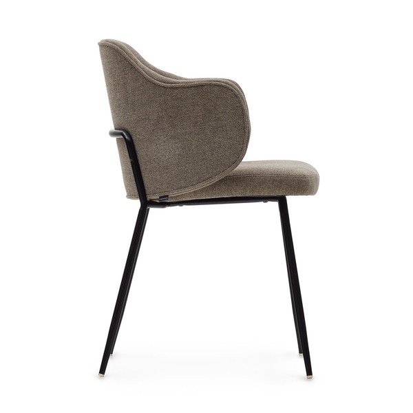 Brūni polsterēti ēdamistabas krēsli (2 gab.) Yunia – Kave Home-image-4