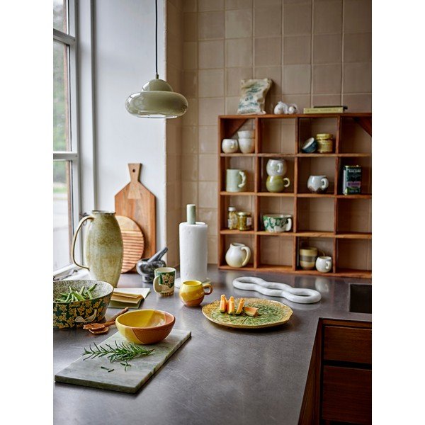 Gaiši zaļš marmora papīra dvieļu statīvs ø 15 cm Emy – Bloomingville-image-2