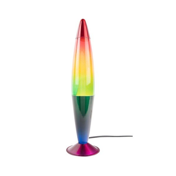 Zaļa stikla lavas lampa (augstums 41,5 cm) Rainbow Rocket Lava – Leitmotiv