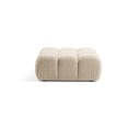 Bēšs modulārais kāju soliņš no buklē auduma Bellis – Micadoni Home