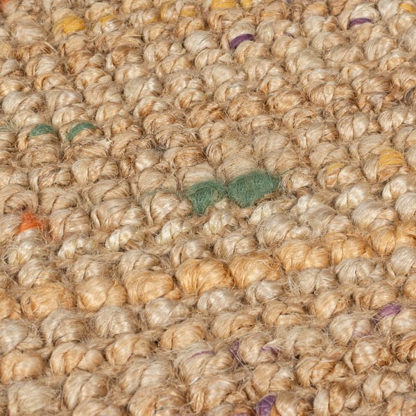 Dabīga toņa ar rokām darināts džutas paklājs 160x230 cm Jute Boucle Multi – Flair Rugs-image-3