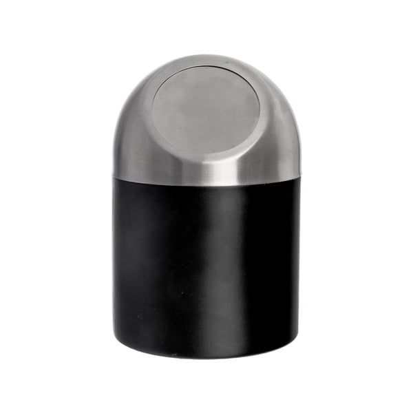Melna nerūsējošā tērauda atkritumu tvertne 1,2 l BLACK – Orion-image-3