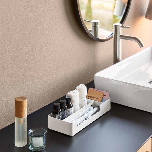 Balts metāla vannas istabas organizators Amenity – YAMAZAKI-image-2