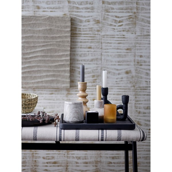 Melns svečturis Bloomingville Mashel, augstums 16,5 cm-image-2