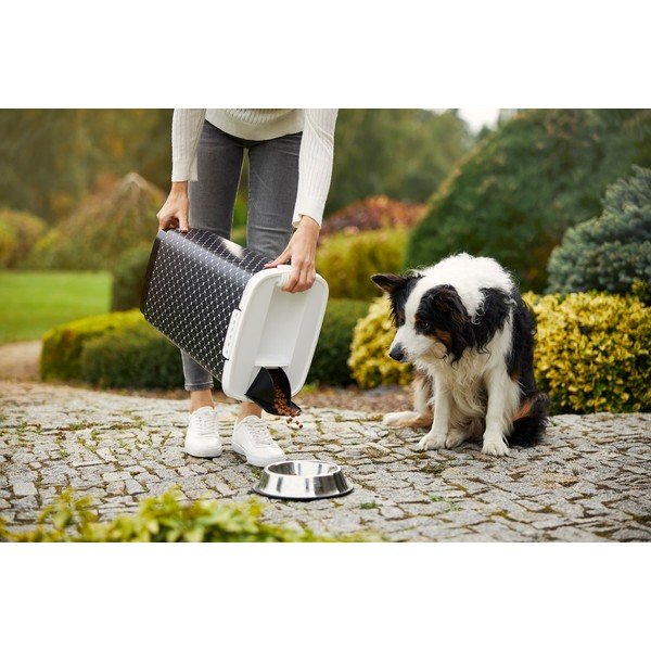 Melns dzīvnieku barības uzglabāšanas trauks 25 l Cody – Rotho-image-1