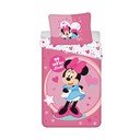Mikrošķiedras bērnu gultas veļa vienvietīgai gultai 140x200 cm Minnie Sweet Like Me – Jerry Fabrics