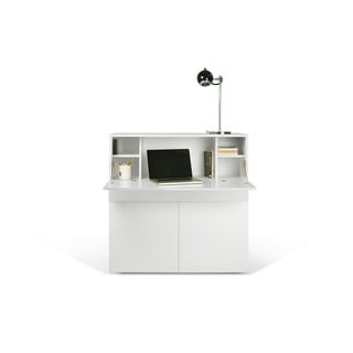 Darba galds ar baltu virsmu 110x42 cm Focus – TemaHome