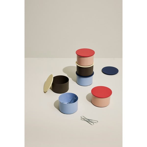 Dekoratīva metāla uzglabāšanas kaste ar vāku District – Hübsch-image-1