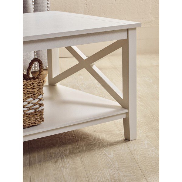 Balts žurnālgaldiņš 60x120 cm Heritage – Premier Housewares-image-2