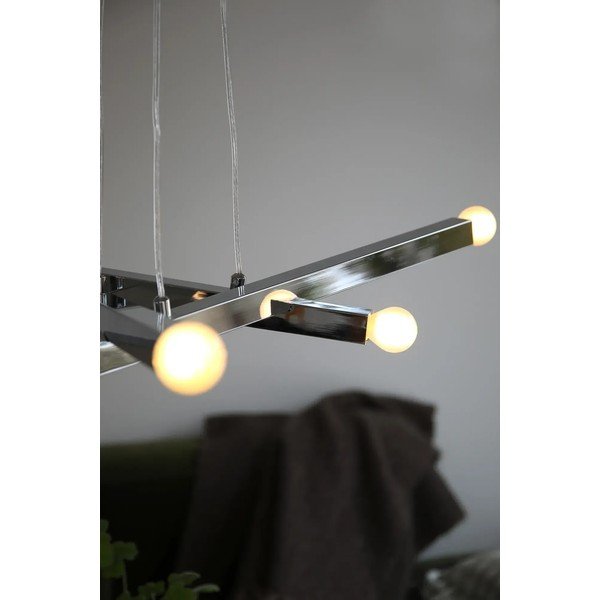 Sudraba krāsas metāla piekaramā lampa Stack – Markslöjd-image-3