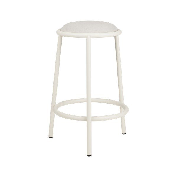 Bēša metāla bāra taburete (sēdekļa augstums 68 cm) Hogo – noo.ma