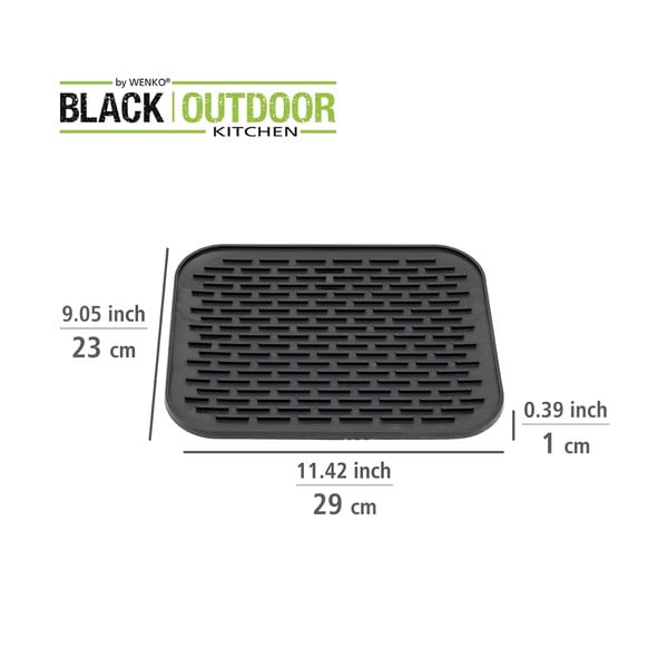 Melns silikona virtuves paliktnis Wenko Black Outdoor Kitchen Minu-image-3