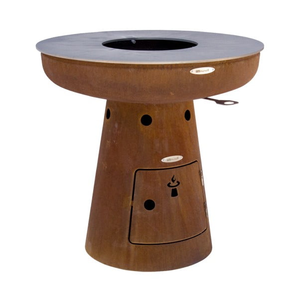 Brūns āra malkas grils Remundi Nero M, ø 82 cm-image-2