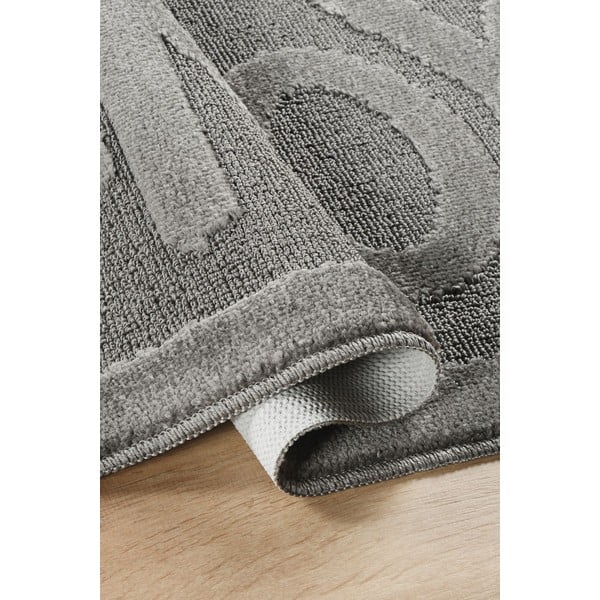 Antracīta pelēks vannas istabas paklājiņš 60x100 cm Enjoy – Foutastic-image-2