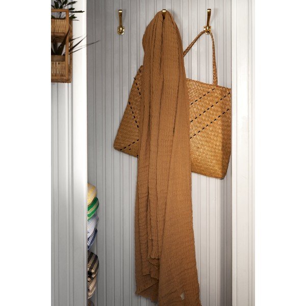 Bēšs gultas pārklājs divguļamai gultai 190x240 cm Reloved – JUNA-image-4