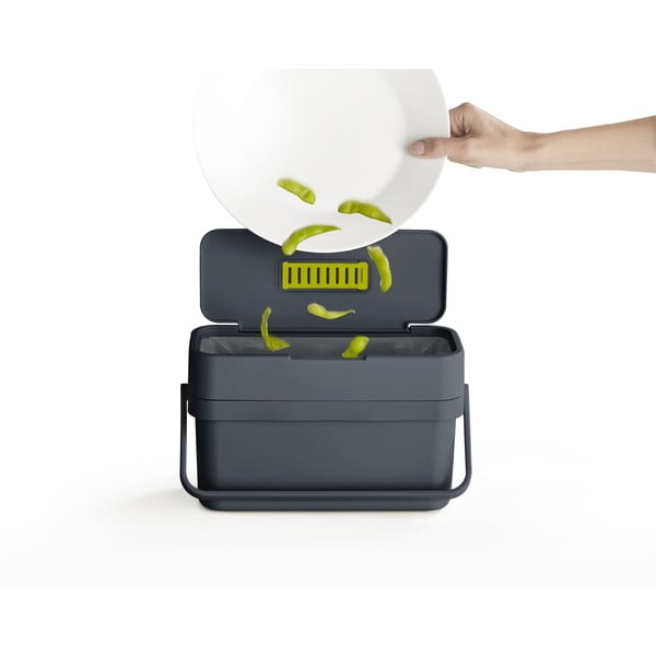 Melns kompostējamo atkritumu konteiners 4 l Compo - Joseph Joseph-image-3