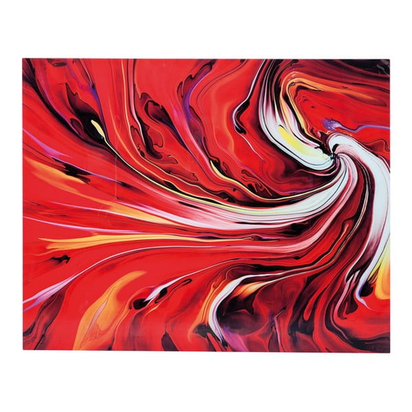 Glezniecība uz stikla Kare Design Chaos Fire, 150 x 120cm