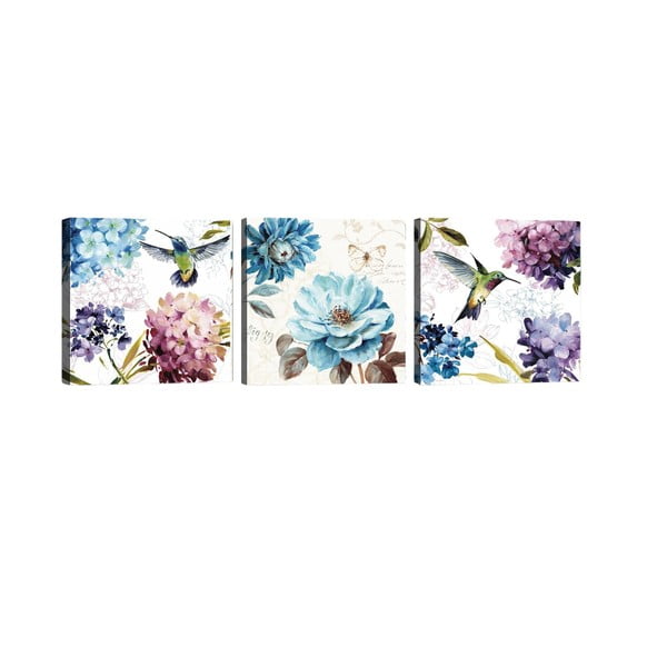 3 bilžu komplekts Tablo Center Hummingbird