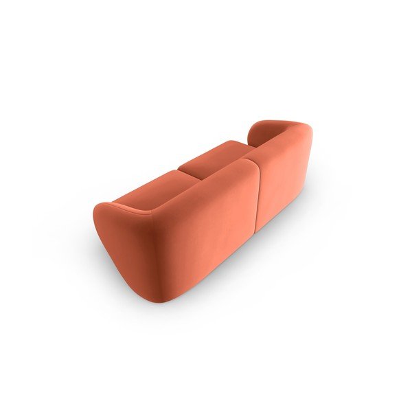 Rozā samta dīvāns 188 cm Paolo – Milo Casa-image-3