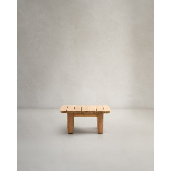 Tīkkoka masīvkoka dārza sānu galdiņš 70x70 cm Tirant – Kave Home-image-1