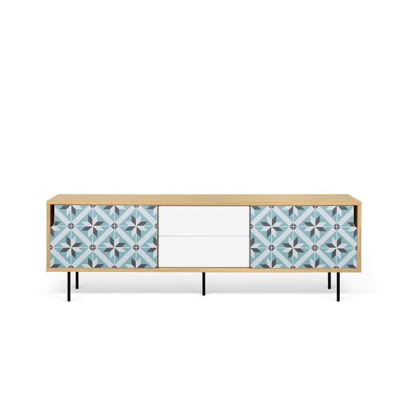 Ozolkoka TV galdiņš ar metāla kājām TemaHome Dann Makaresh