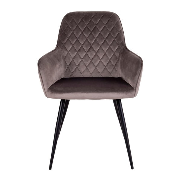 Gaiši brūni polsterēti ēdamistabas krēsli ar roku balstiem (2 gab.) Harbo – House Nordic-image-2