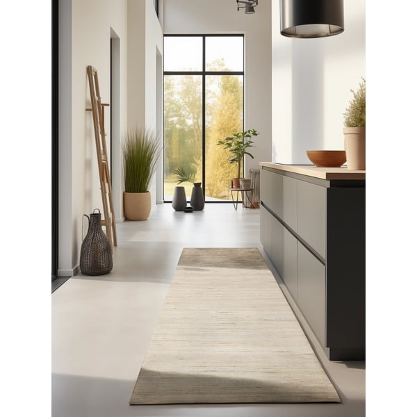 Bēšs celiņa paklājs 80x200 cm Handloom – Hanse Home-image-1