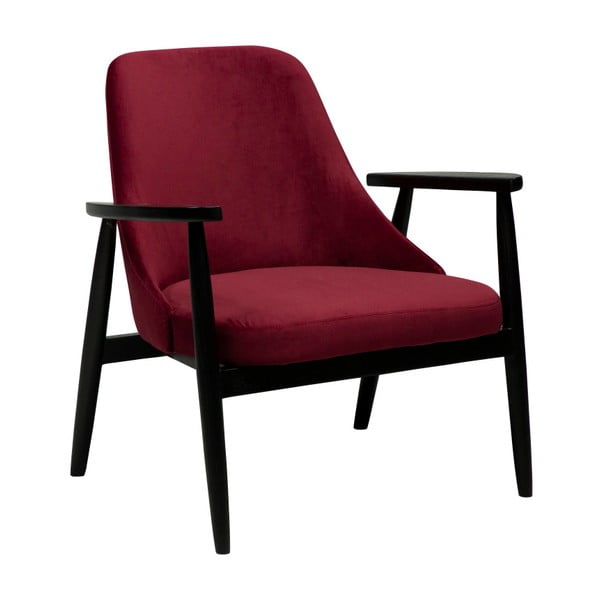 Tumši sarkans atpūtas krēsls DAN-FORM Denmark Gaia Velvet
