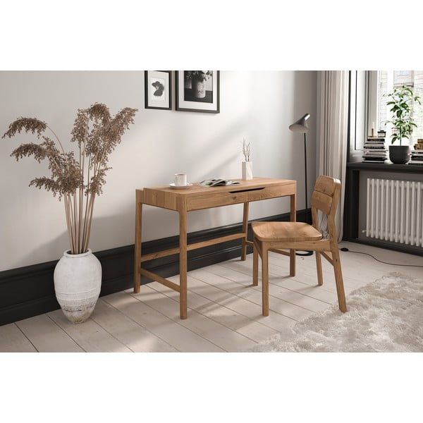 Ozola masīvkoka kosmētikas galdiņš 57x110 cm Twig – The Beds-image-3