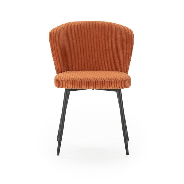 Oranži velveta pusdienu krēsli (4 gab.) Megan – Marckeric-image-2