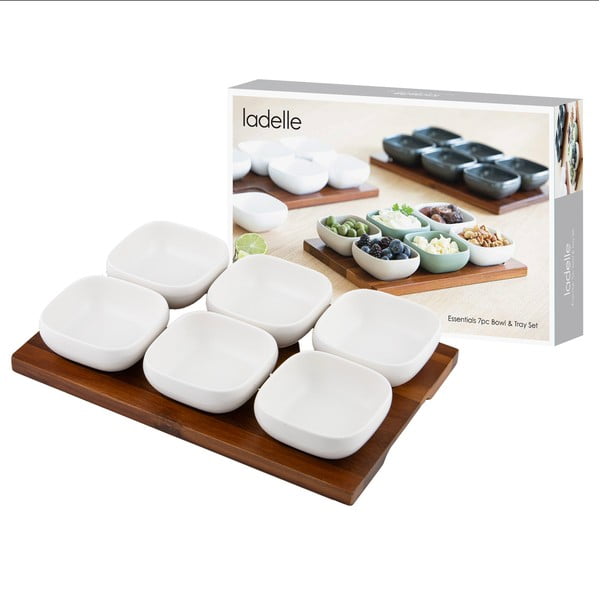 Balts porcelāna servēšanas trauku komplekts (6 gab.) Essentials – Ladelle-image-4