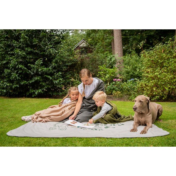 Zaļš piknika pleds 130x180 cm – Esschert Design-image-2