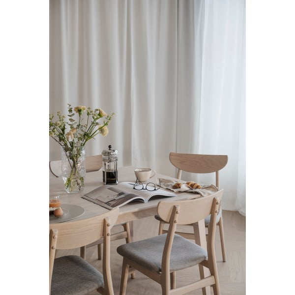 Ēdamistabas krēsli dabīgā tonī (2 gab.) Rodham – Rowico-image-1