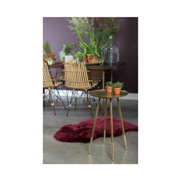 Misiņa sānu galdiņš Dutchbone Eliot, ⌀ 37 cm-image-1