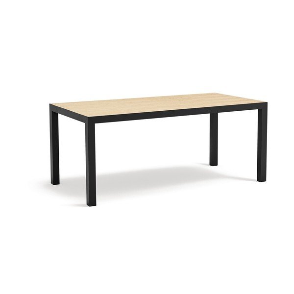 Ēdamgalds ar ozola masīvkoka galda virsmu 75x180 cm Alma – Teulat