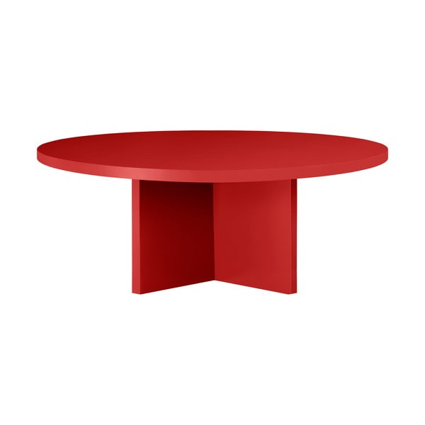 Sarkans apaļš žurnālgaldiņš ø 100 cm Pausa – Really Nice Things-image-4