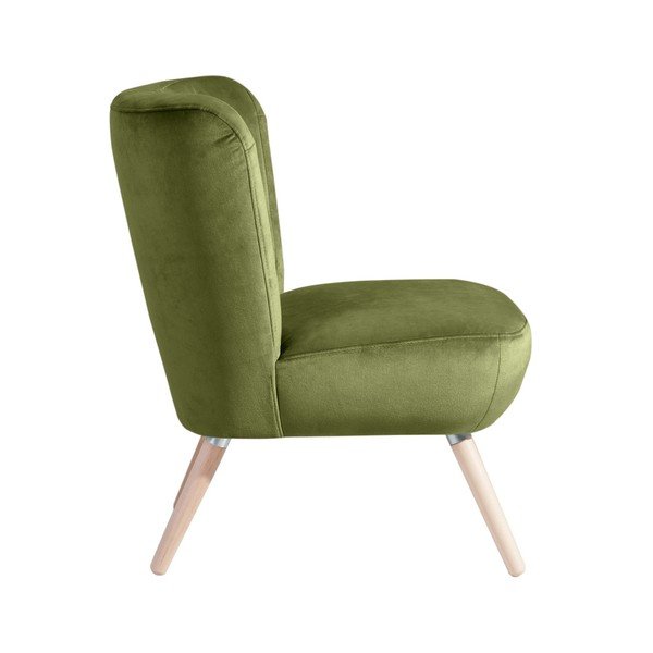 Max Winzer Neele Velvet zaļš krēsls-image-1