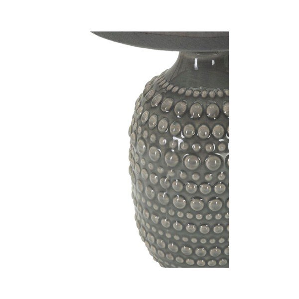 Pelēka keramikas galda lampa ar auduma abažūru (augstums 30,5 cm) Points – Mauro Ferretti-image-3