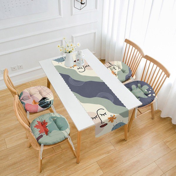 4 sēdekļa spilvenu un galda celiņa komplekts – Mila Home-image-1