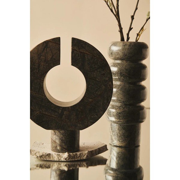 Zaļa marmora vāze (augstums 25 cm) Fazio – Premier Housewares-image-3