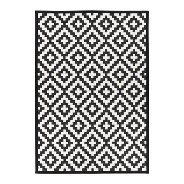 Melnbalts rakstains divpusējs paklājs Narma Viki, 160 x 230 cm-image-1