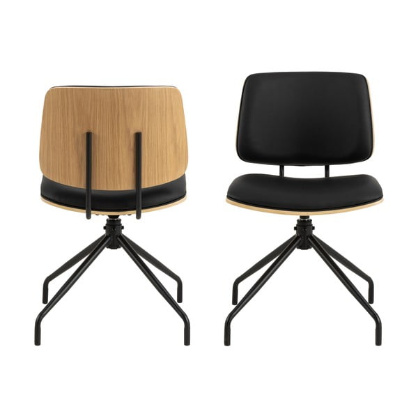 Melns pusdienu krēsls Owen – Actona-image-1